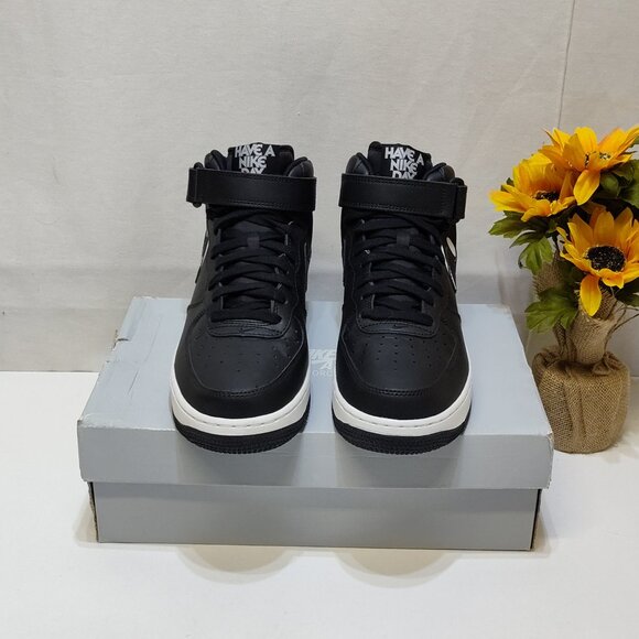 Nike Air Force 1 Mid Have A Nike Day Shoes Leather Uppers Padded Collar Mens 8.5 - Picture 3 of 12